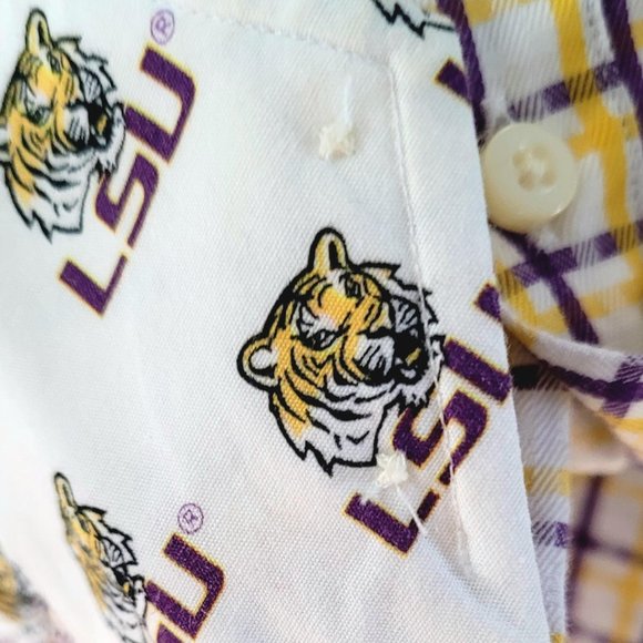 Thomas Dean Collegiate Men's Long-Sleeve Shirt XXLarge LSU - Picture 10 of 12